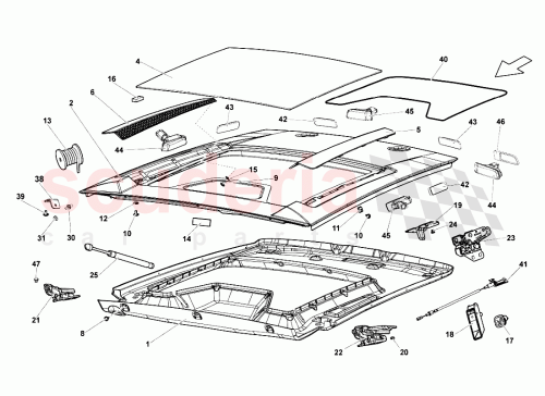 Part Diagram for Lamborghini 408827023