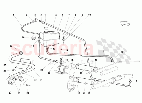 Part Diagram for Lamborghini 07M121482