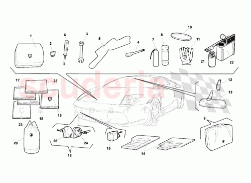 Part Diagram for Lamborghini 400951206D