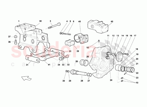 Part Diagram for Lamborghini 410713292A
