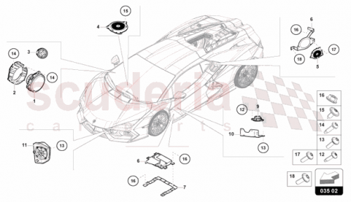 Part Diagram for Lamborghini 47B035413