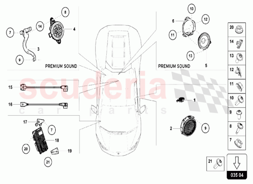 Part Diagram for Lamborghini 8V0035415