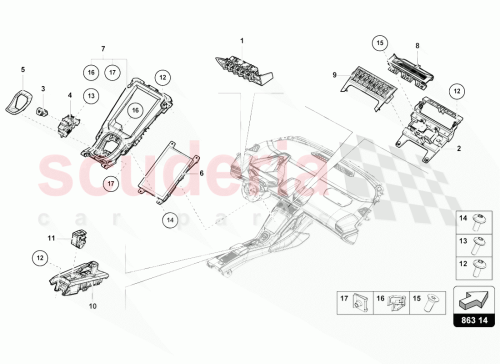 Part Diagram for Lamborghini 4T0863324