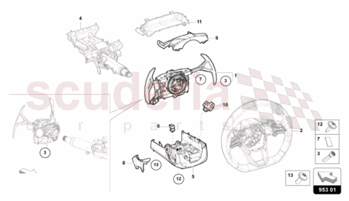 Part Diagram for Lamborghini 47B953512