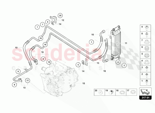 Part Diagram for Lamborghini 470511822B