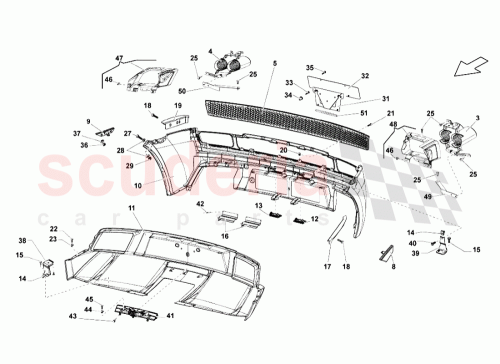 Part Diagram for Lamborghini 400825720A