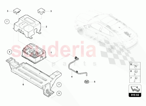 Part Diagram for Lamborghini 4M0915426