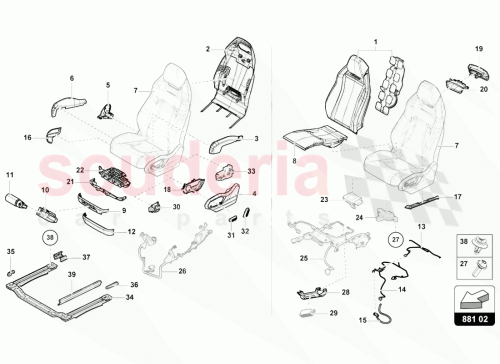 Part Diagram for Lamborghini 4ML881152
