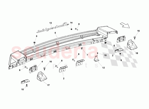 Part Diagram for Lamborghini 400864186B