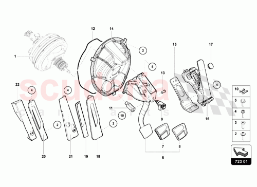Part Diagram for Lamborghini N91165701