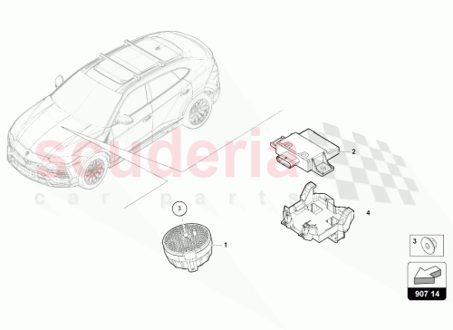 Part Diagram for Lamborghini 4ML907159B