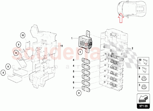 Part Diagram for Lamborghini N104355080