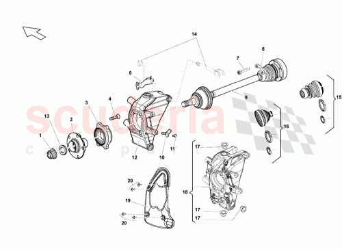 Part Diagram for Lamborghini 420505433F