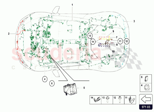 Part Diagram for Lamborghini 4T0971085D