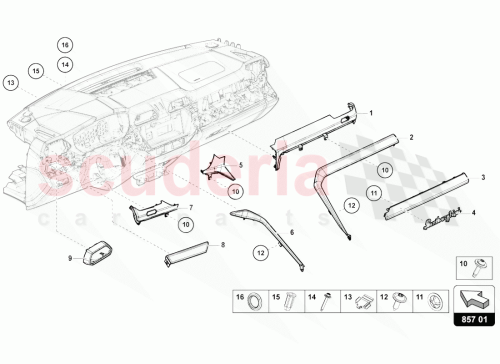 Part Diagram for Lamborghini 4ML853189F
