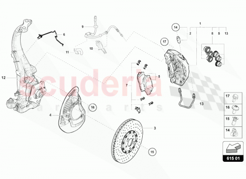 Part Diagram for Lamborghini 4M0615301BR