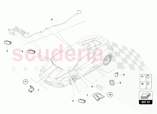 Part Diagram for Lamborghini 4T0947415
