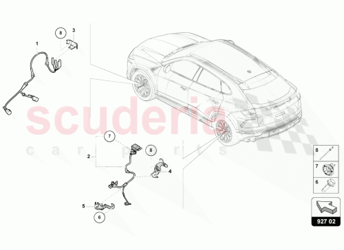 Part Diagram for Lamborghini 4M0972253P