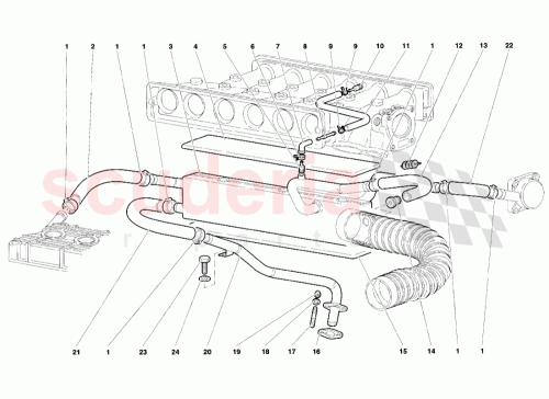 Part Diagram for Lamborghini 001333446