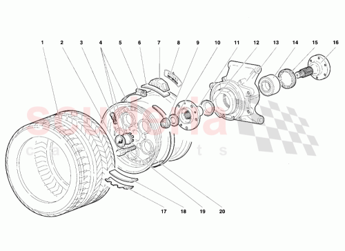 Part Diagram for Lamborghini 005131893