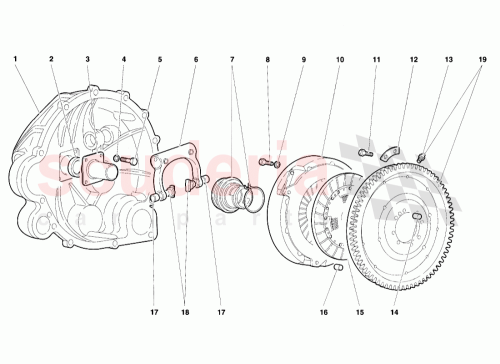 Part Diagram for Lamborghini 008100851