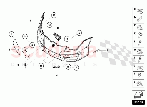 Part Diagram for Lamborghini 4T0807629Y9B