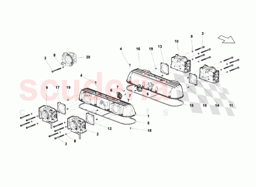 Part Diagram for Lamborghini 021133073D