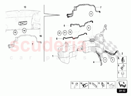 Part Diagram for Lamborghini 4S0201420D