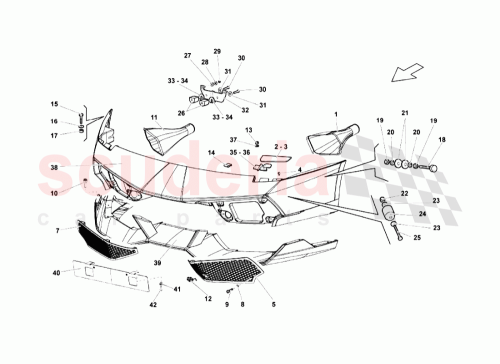 Part Diagram for Lamborghini 429807105