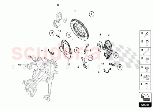 Part Diagram for Lamborghini 4S0698451AC