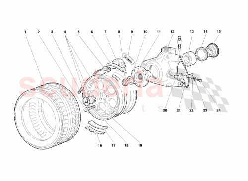 Part Diagram for Lamborghini 005136176