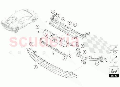 Part Diagram for Lamborghini 4T8813335C