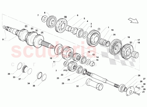 Part Diagram for Lamborghini 086311243C