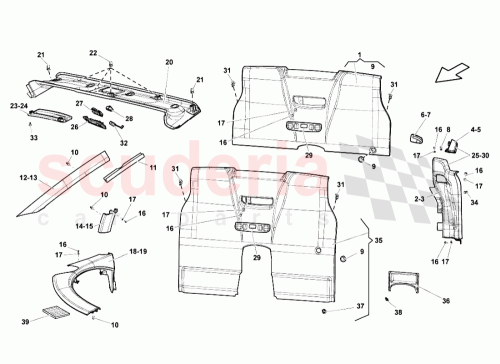 Part Diagram for Lamborghini 401857121