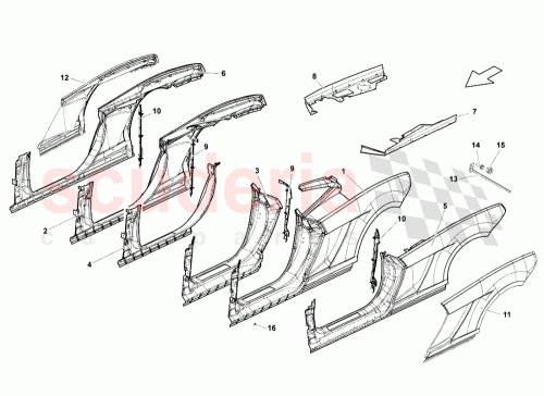 Part Diagram for Lamborghini 407809010