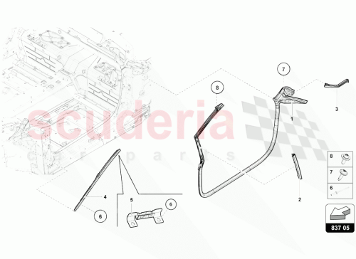 Part Diagram for Lamborghini 4T7871416A
