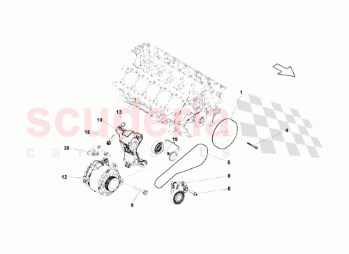 Part Diagram for Lamborghini 07L105251Q