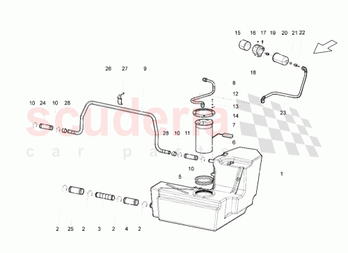 Part Diagram for Lamborghini 407201787C