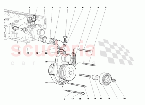 Part Diagram for Lamborghini 001732811