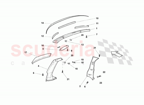Part Diagram for Lamborghini 417867281A