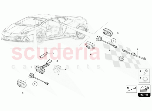 Part Diagram for Lamborghini 4T1867953