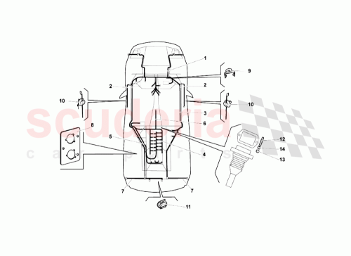 Part Diagram for Lamborghini N443954