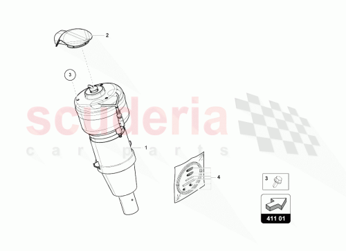 Part Diagram for Lamborghini 4M0616039AS