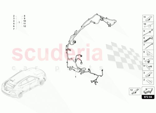 Part Diagram for Lamborghini 4ML971184C