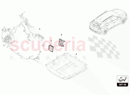Part Diagram for Lamborghini 4M8907713