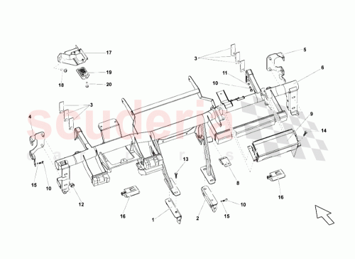 Part Diagram for Lamborghini 401857155A