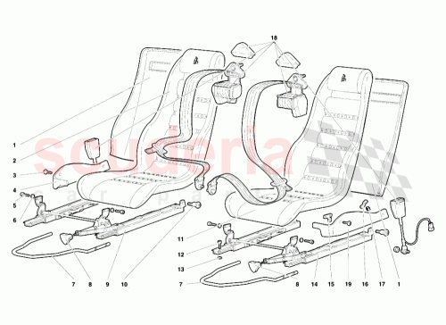 Part Diagram for Lamborghini 007035114