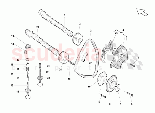Part Diagram for Lamborghini 07L109084B