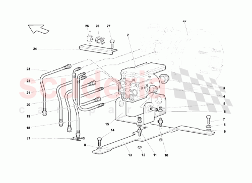 Part Diagram for Lamborghini 414614513A