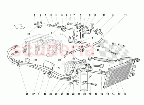 Part Diagram for Lamborghini 413260740A